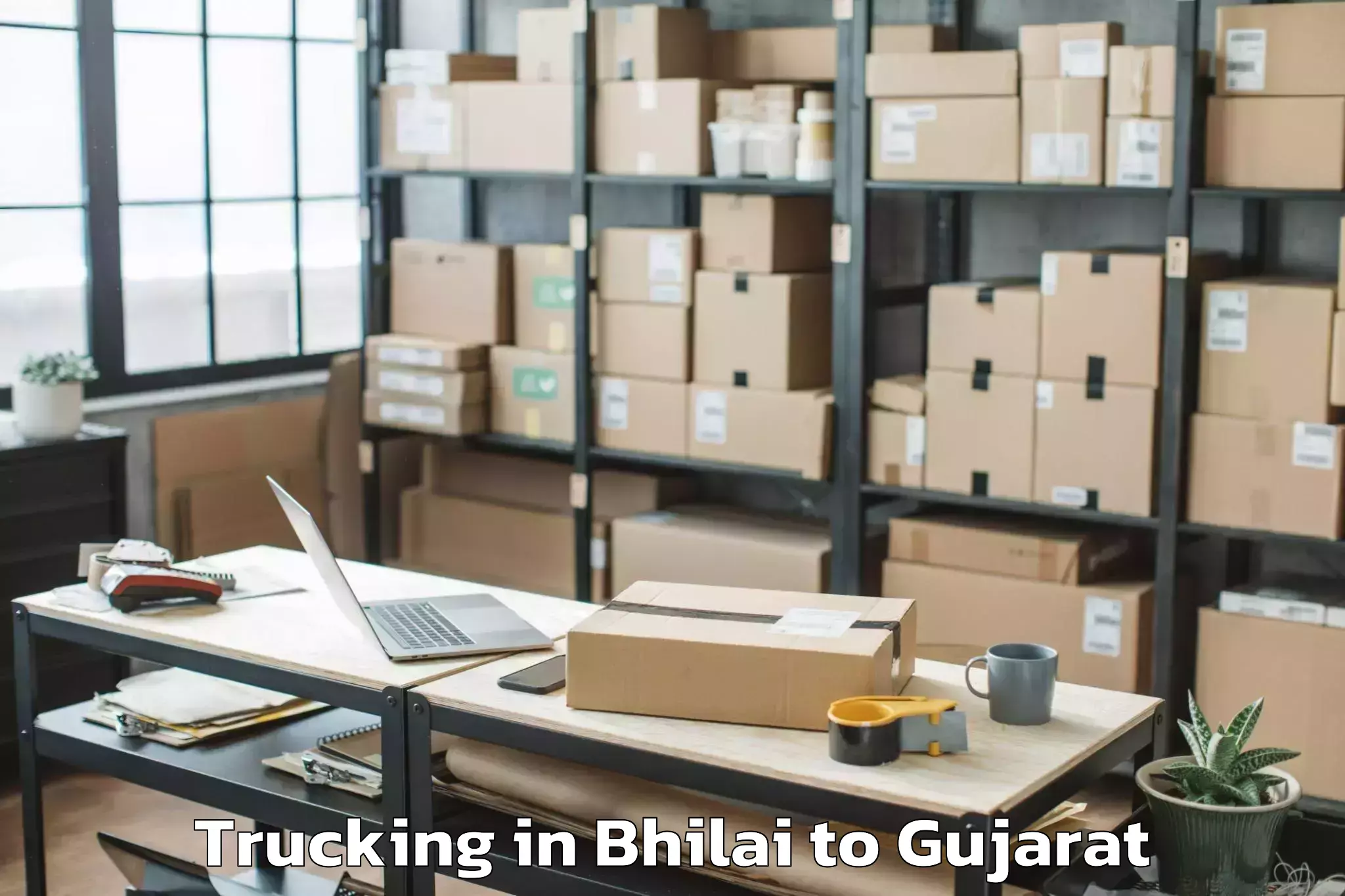 Leading Bhilai to Utran Trucking Provider